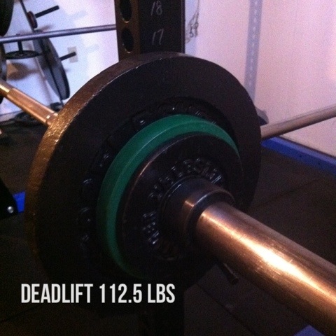 deadlift 112.5 lbs