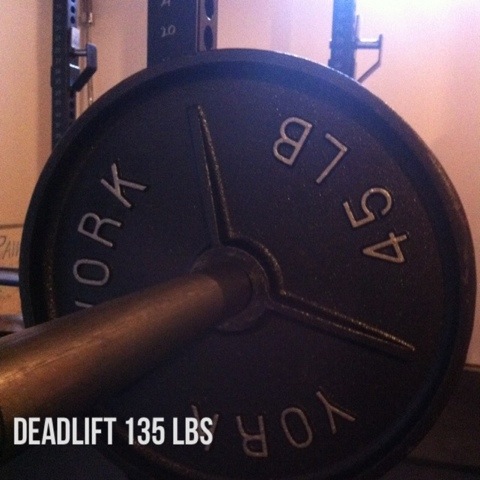 deadlift 135 lbs